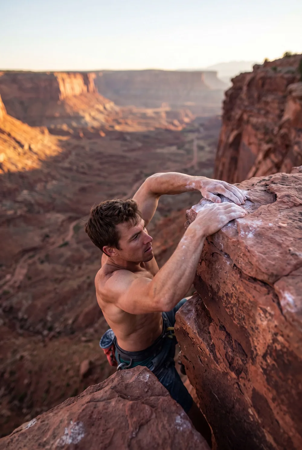 Arrampicatore su parete